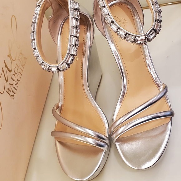 Badgley Mischka Jewel silver Kathleen rhinestone - Picture 5 of 9